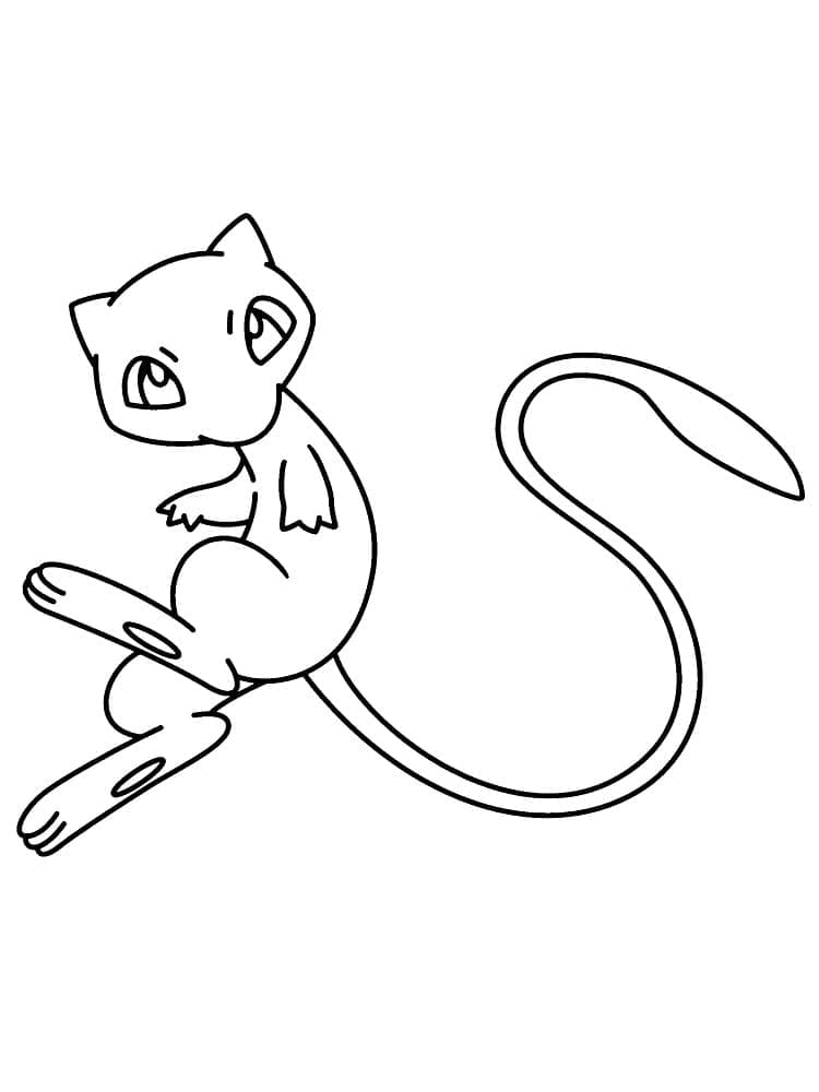 Coloriage Image gratuite Mew