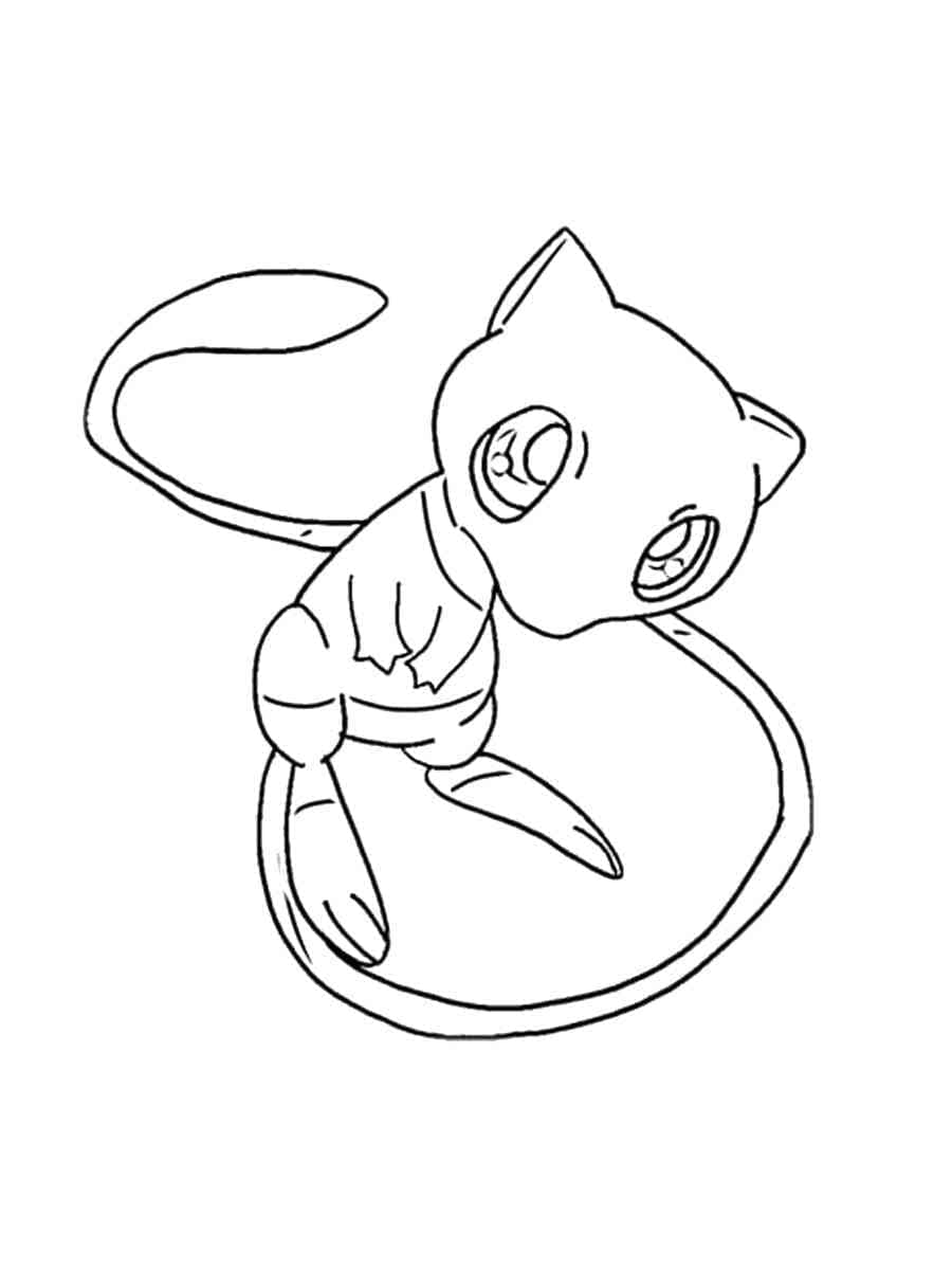 Coloriage Image gratuite Mignon Mew