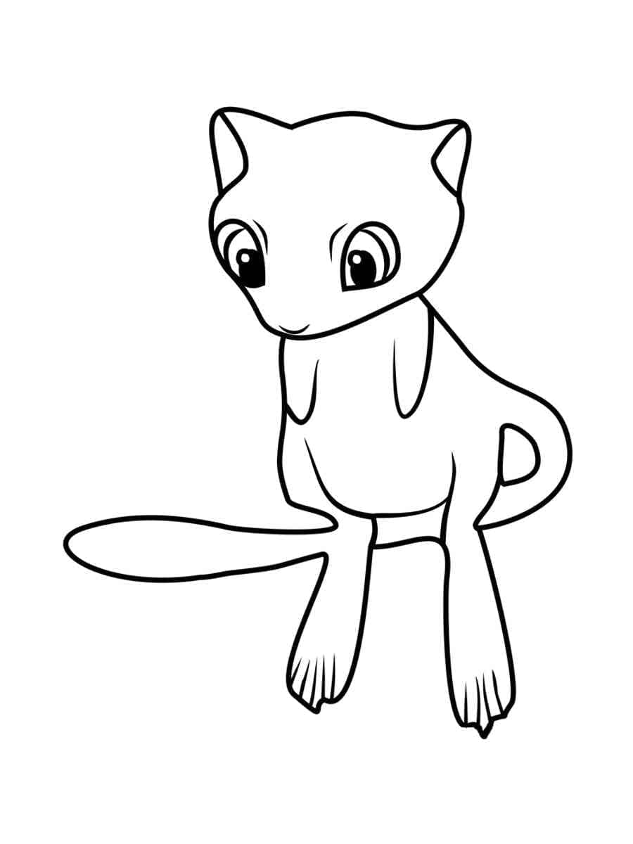 Coloriage Image Mew imprimable gratuitement