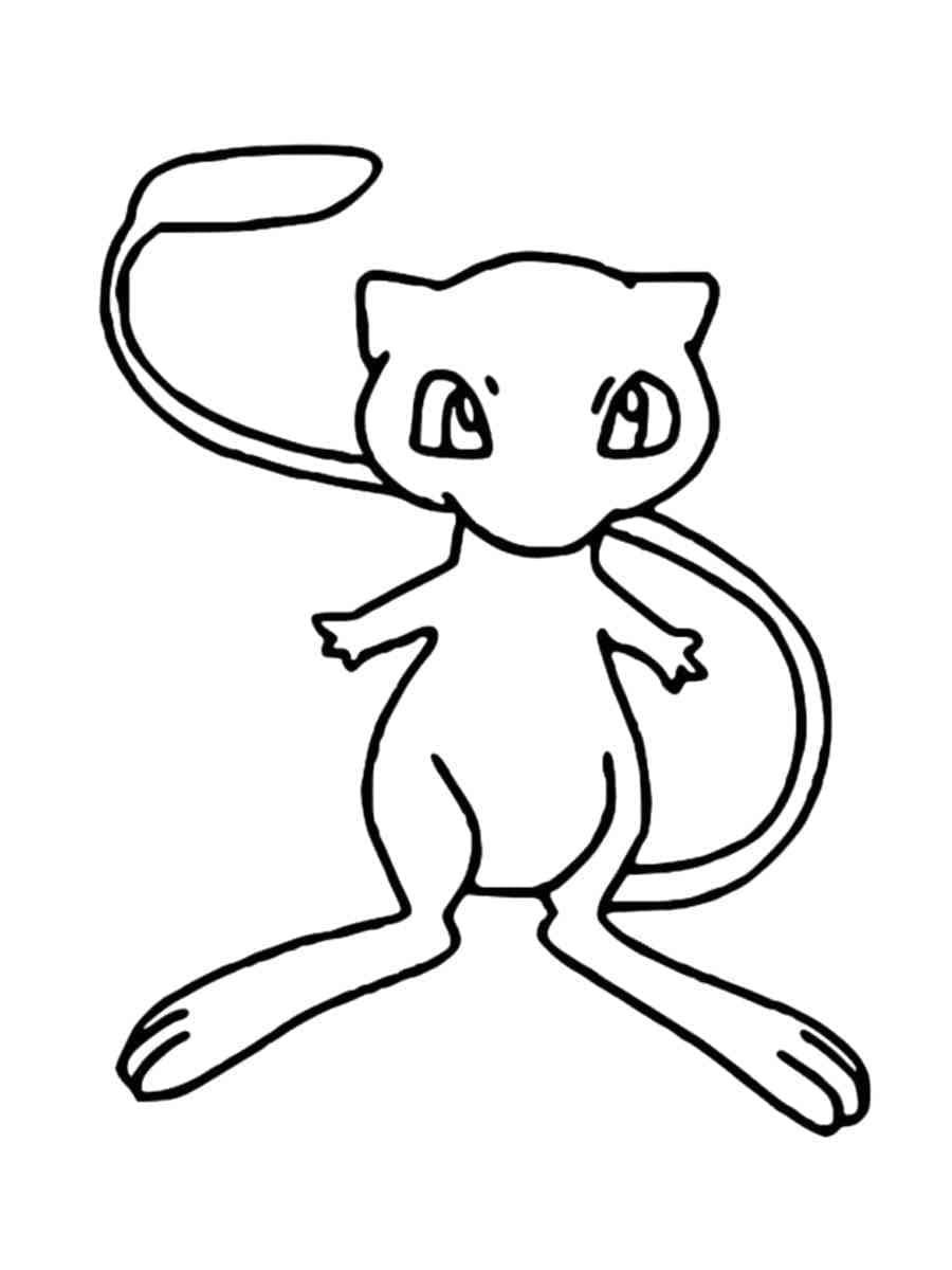 Coloriage Image mignonne de Mew