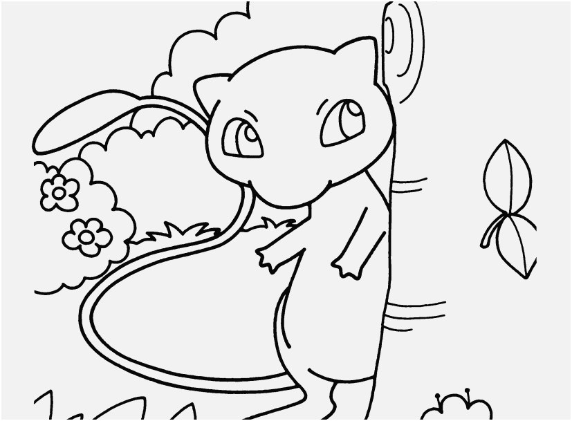 Coloriage Image mignonne gratuite de Mew