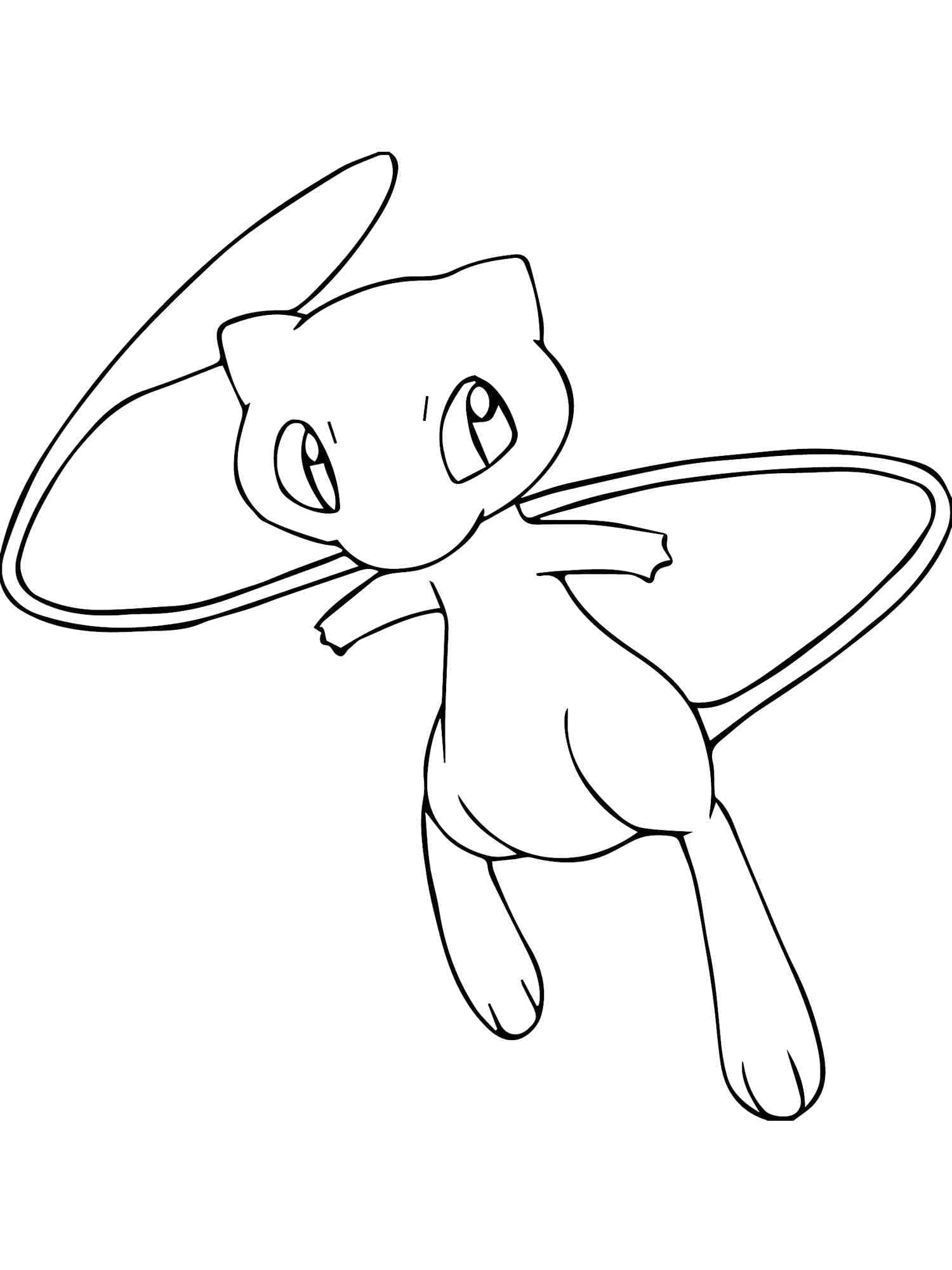 Coloriage Jolie photo de Mew pour les enfants