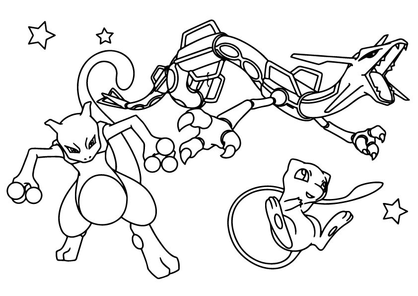 Coloriage Mew de Pokémon