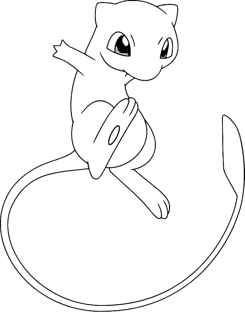 Coloriage Mew imprimable