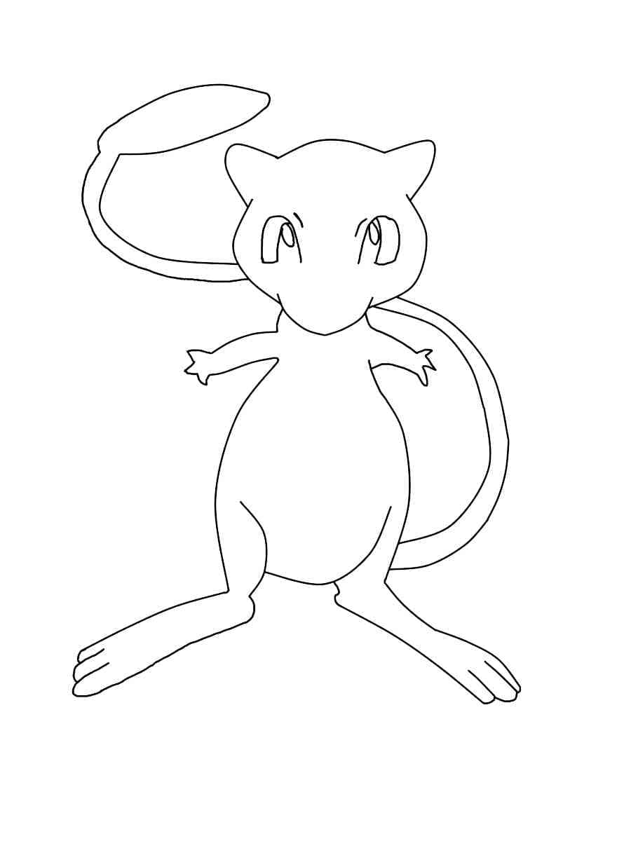 Coloriage Mew photo