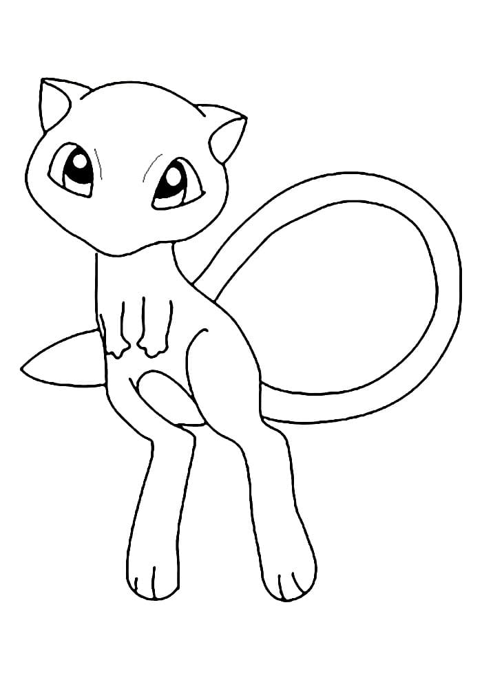 Coloriage Mignon Mew