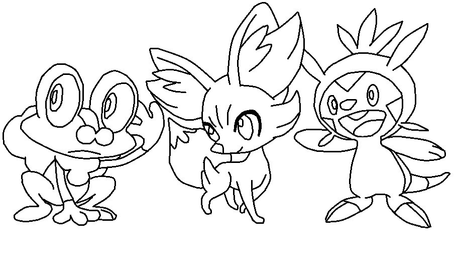 Coloriage Pokémon Feunnec 10