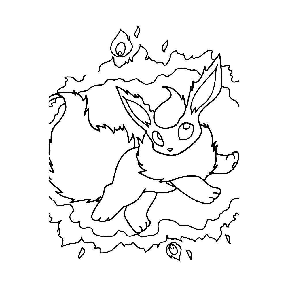 Coloriage Pokémon Pyroli 5