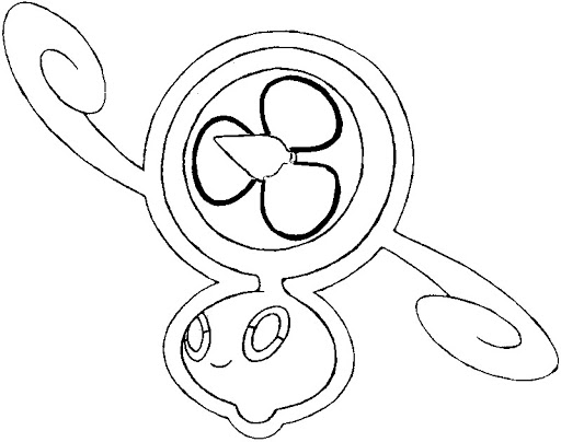 Coloriage Pokémon Rotom 3