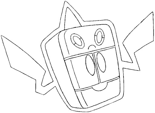 Coloriage Pokémon Rotom 6