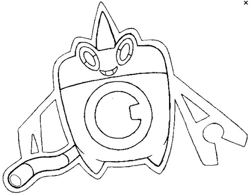 Coloriage Pokémon Rotom 9