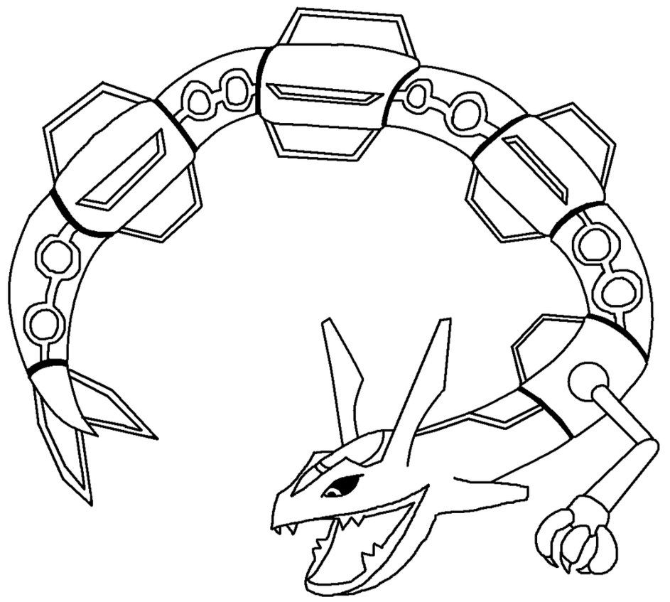 Coloriage Pokémon Rayquaza 6