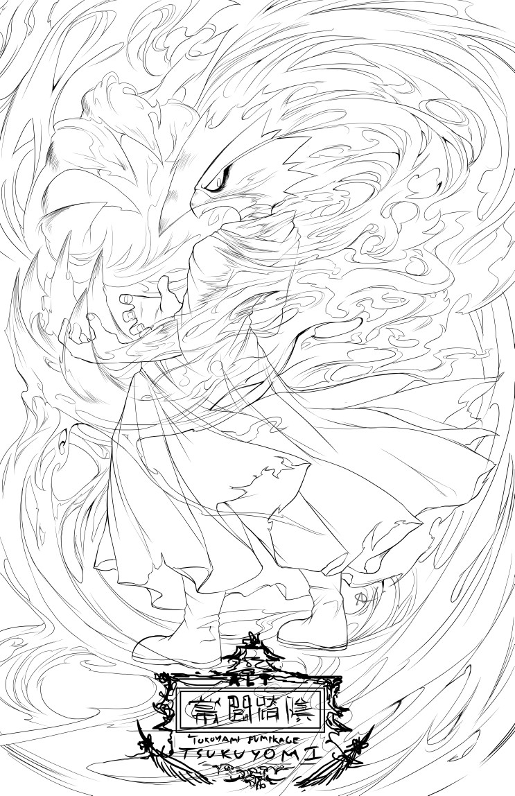 Coloriage Dessiner facilement Fumikage Tokoyami