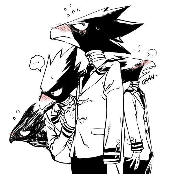 Coloriage Dessiner Fumikage Tokoyami confus