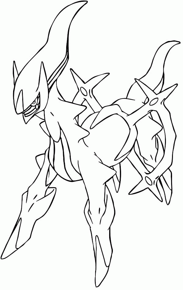 Coloriage Dessiner Pokémon Arceus est très cool