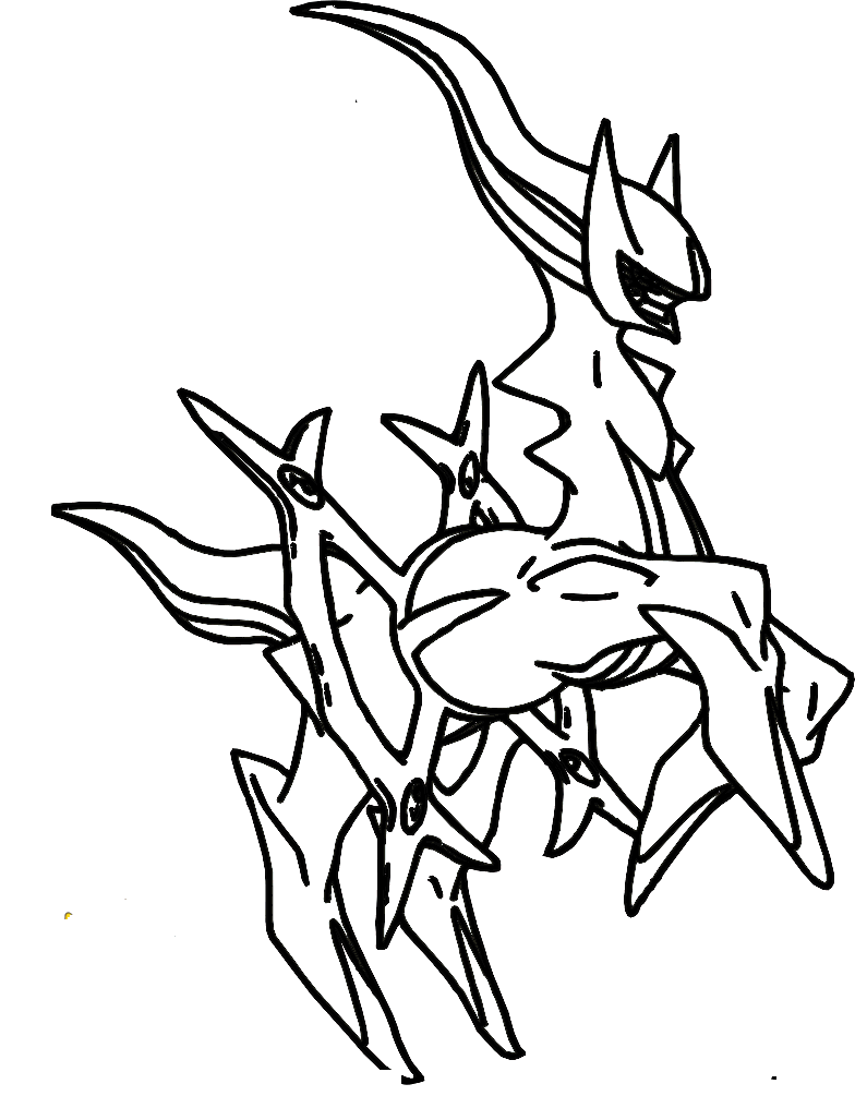 Coloriage Dessiner Pokémon Arceus Très mignon