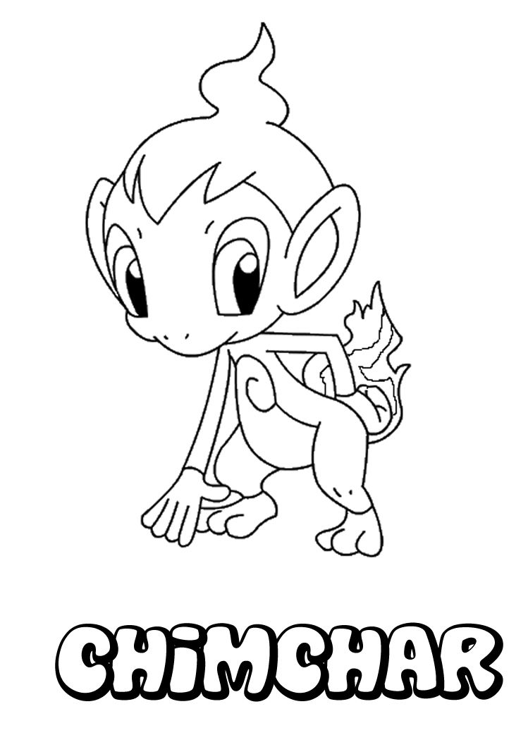 Coloriage Dessiner Pokémon Chimchar