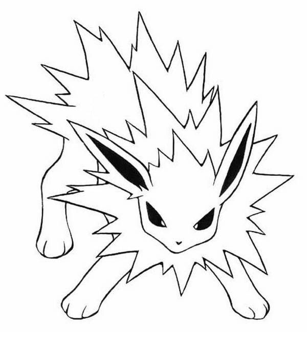 Coloriage Dessiner Pokémon Voltali