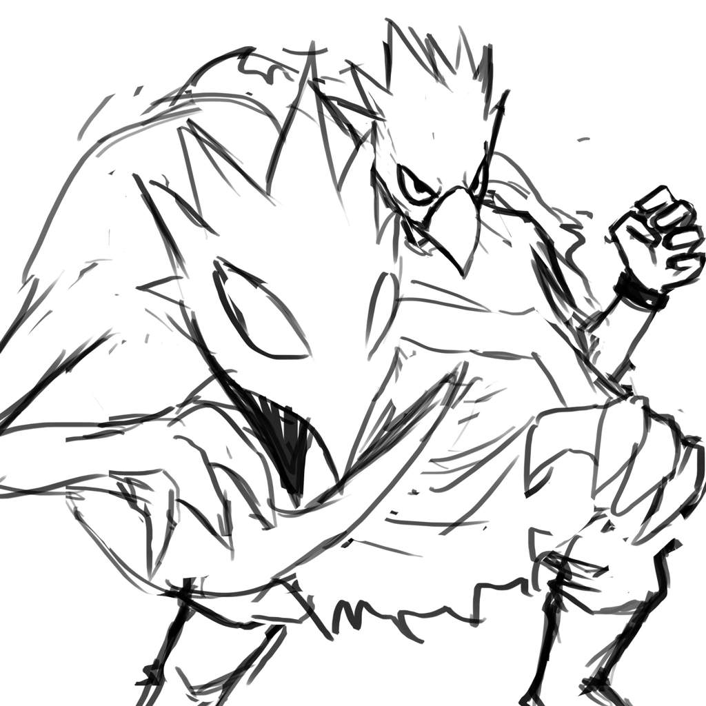 Coloriage Dessinez gratuitement Fumikage Tokoyami