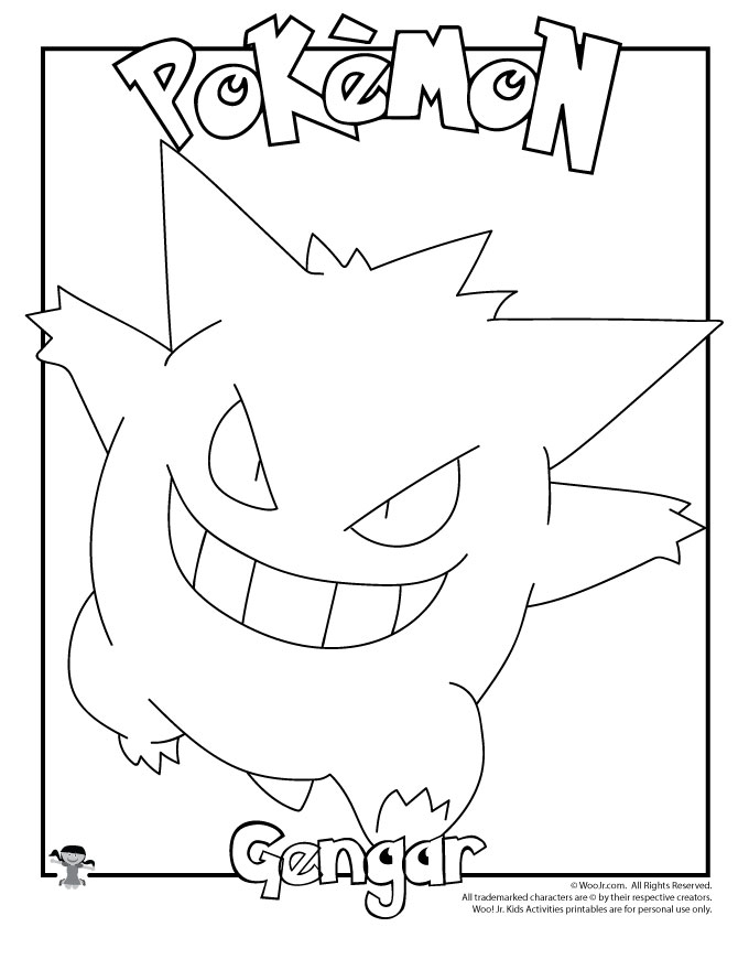 Coloriage Pokémon Ectoplasma 8