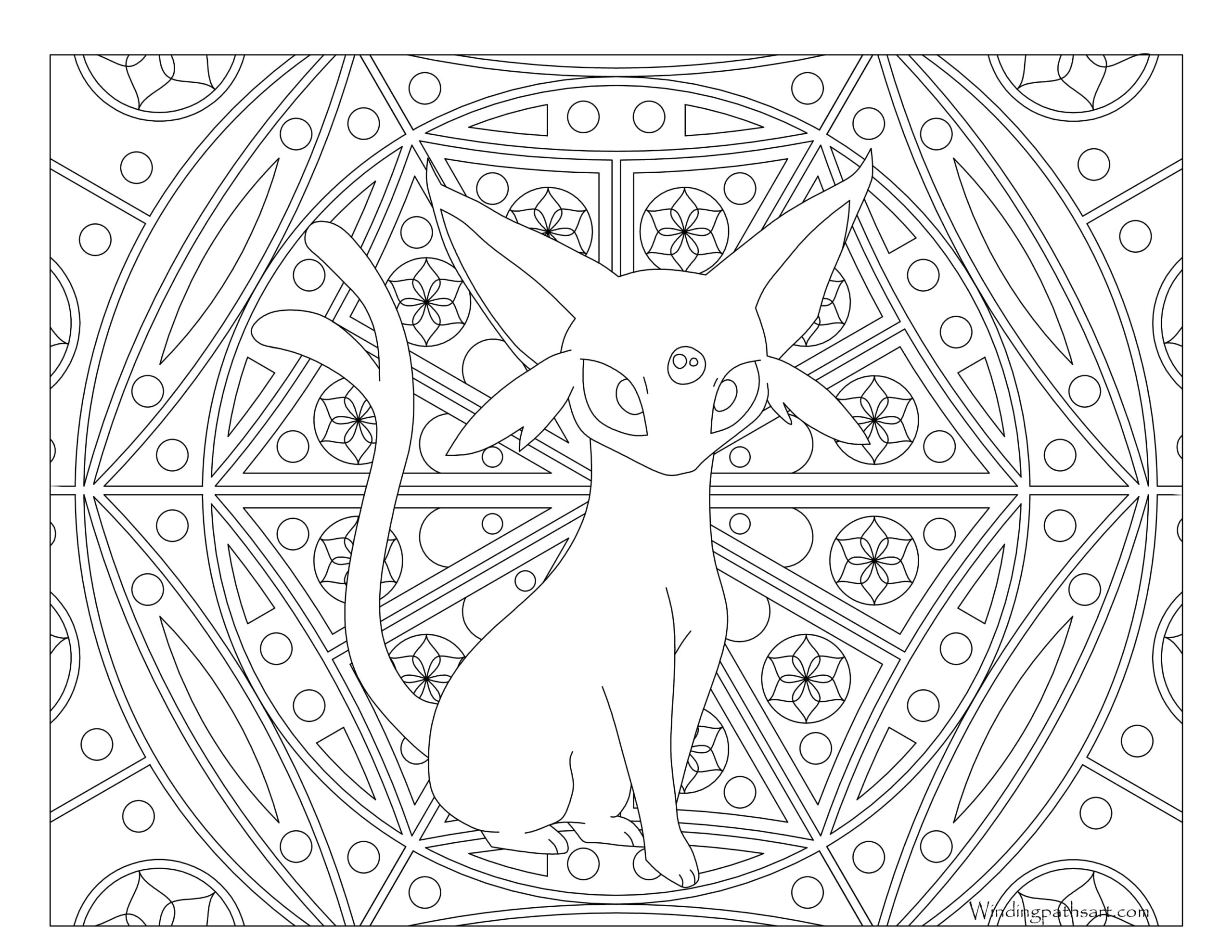 Coloriage Pokémon Mentali 5