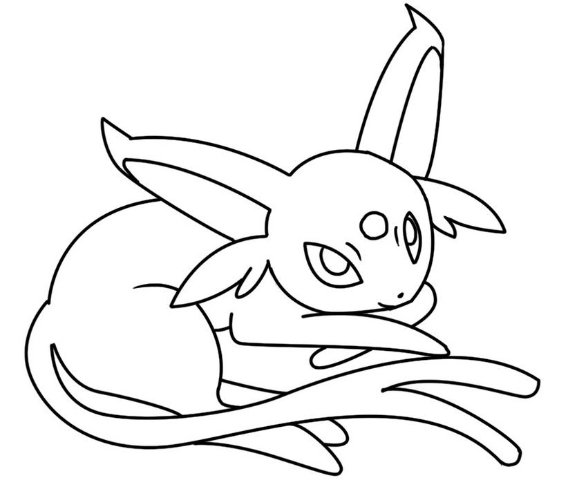 Coloriage Pokémon Mentali 7