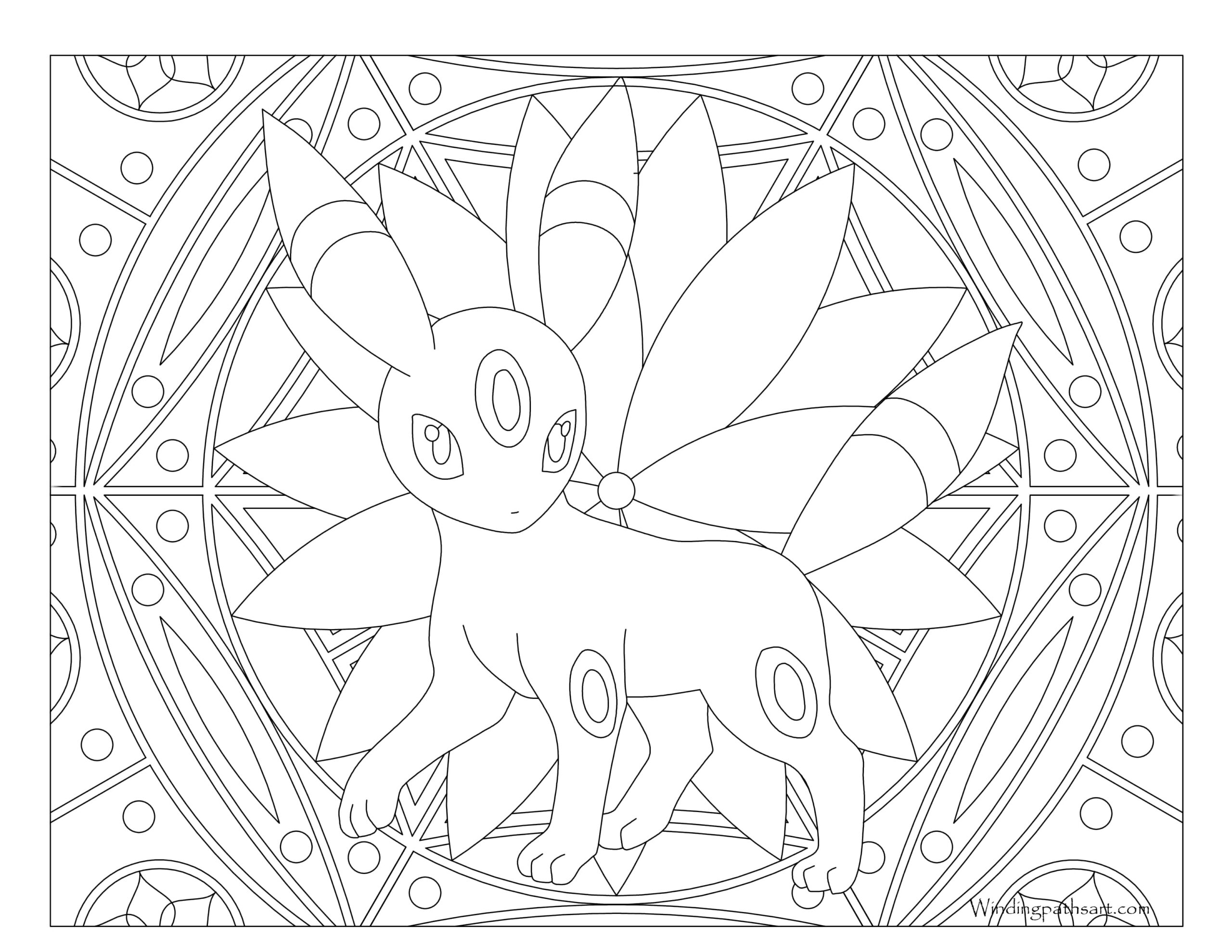 Coloriage Pokémon Noctali 2