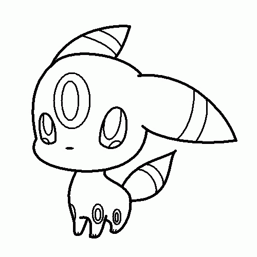 Coloriage Pokémon Noctali 5