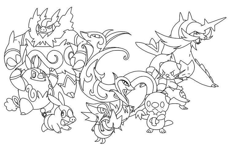 Coloriage Pokémon Vipélierre 9