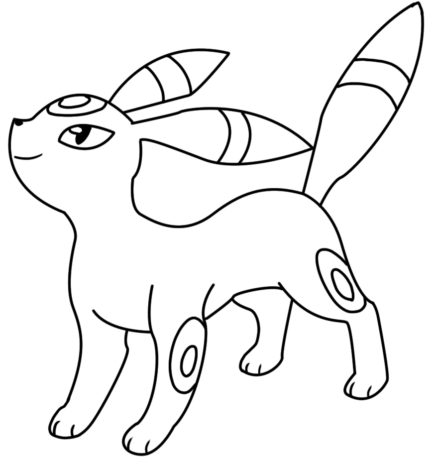 Coloriage Pokémon Noctali 6