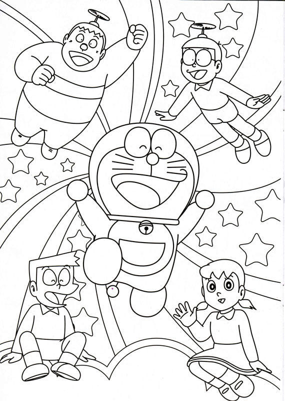 Coloriage Shizuka et ses amis