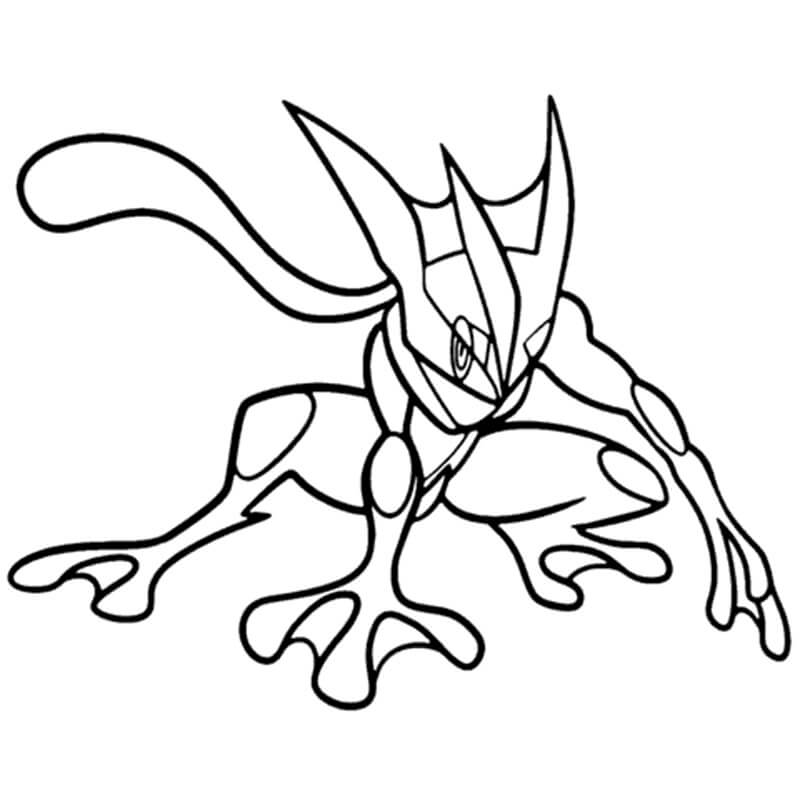 Coloriage Dessine de superbes Pokémon Amphinobi