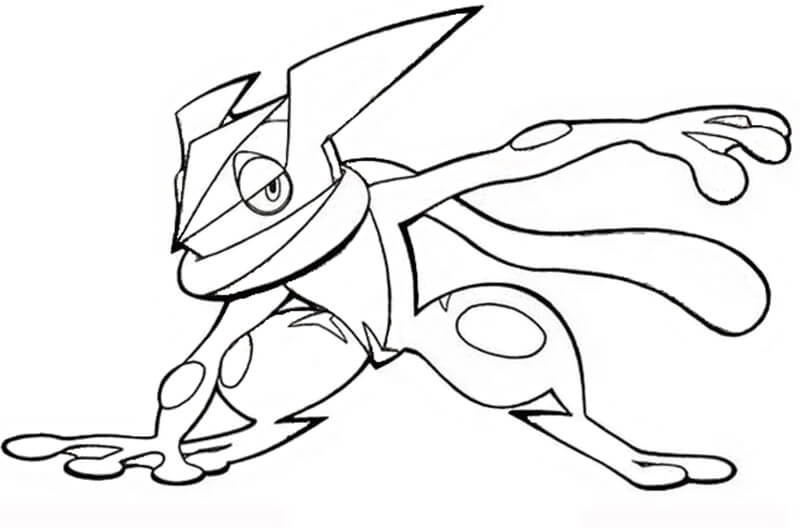 Coloriage Dessiner Amphinobi Pokémon Imprimable