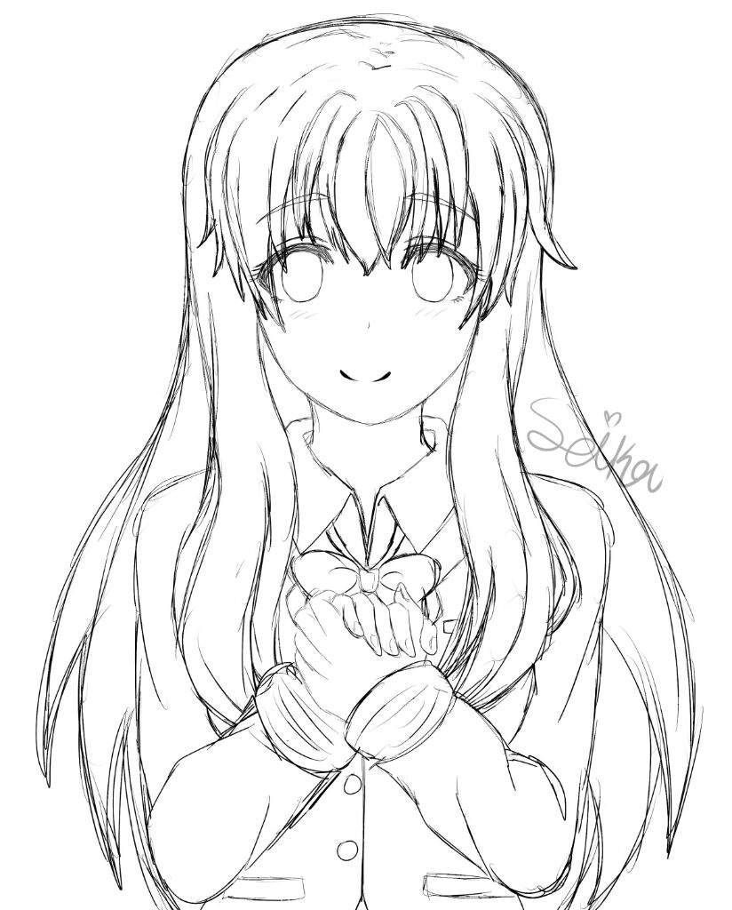 Coloriage Dessiner Shouko Nishimiya facilement