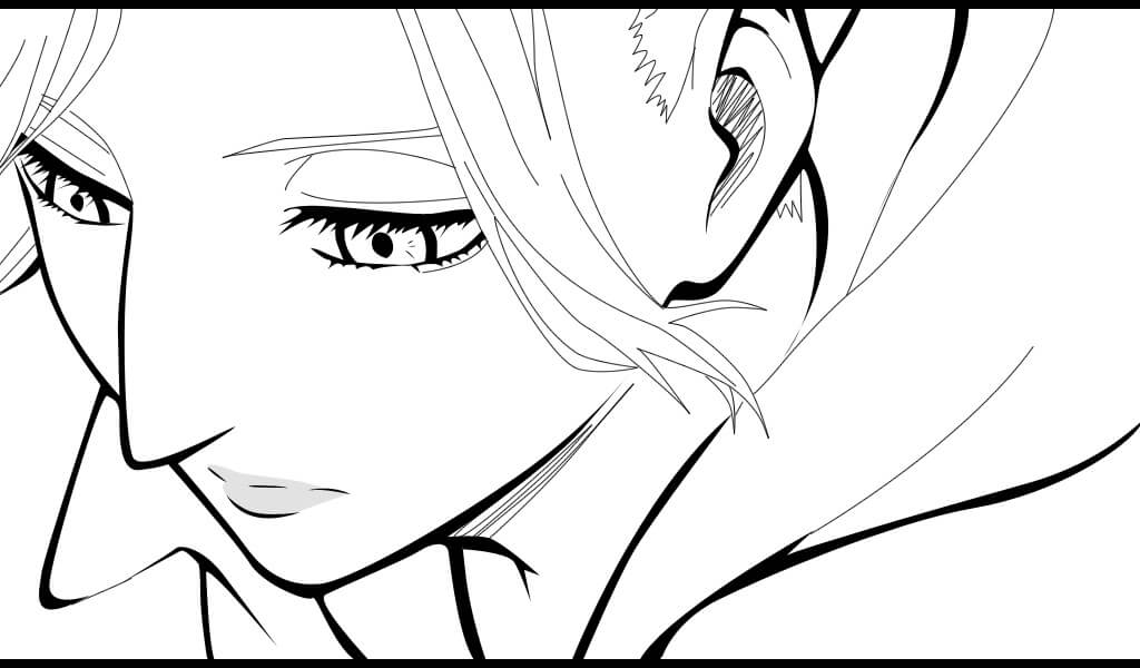 Coloriage Dessine Annie Leonhart très heureuse