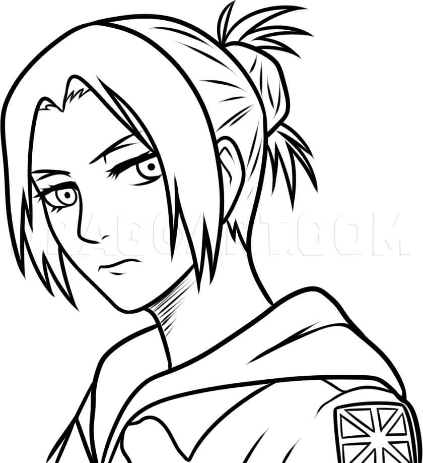 Coloriage Dessiner Annie Leonhart très facilement