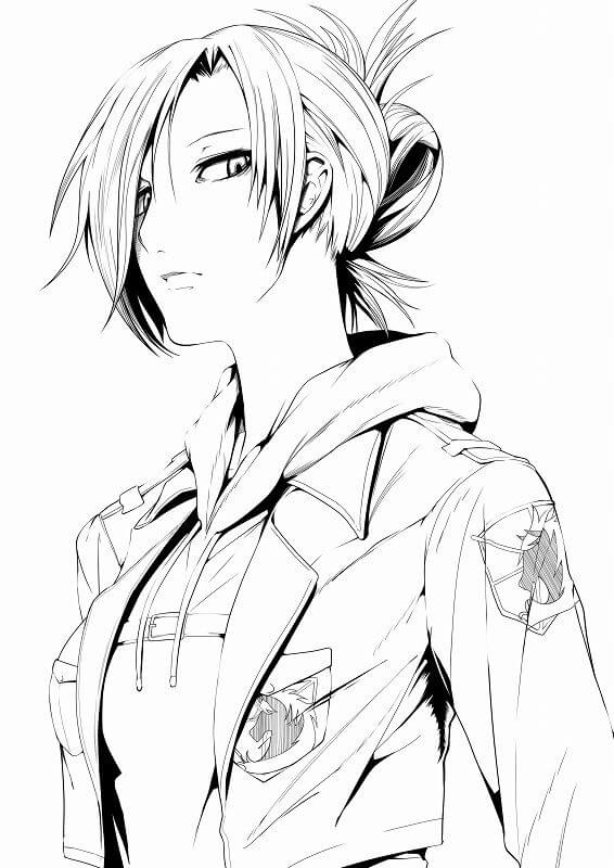 Coloriage Dessiner le portrait Annie Leonhart