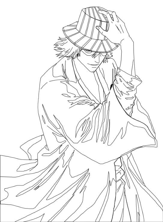 Coloriage Kisuke Urahara