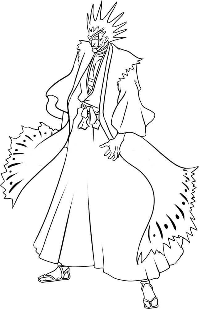 Coloriage Zaraki Kenpachi