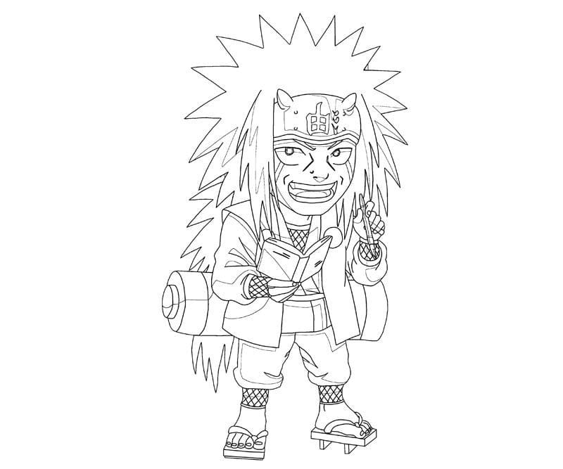 Coloriage Amusement Jiraiya