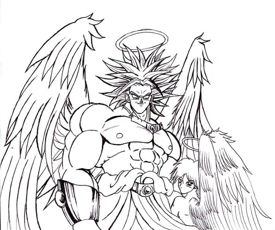 Coloriage Ange Broly