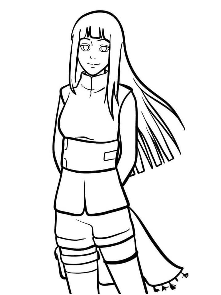 Coloriage Hinata Hyûga