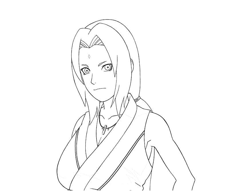 Coloriage Belle tsunade