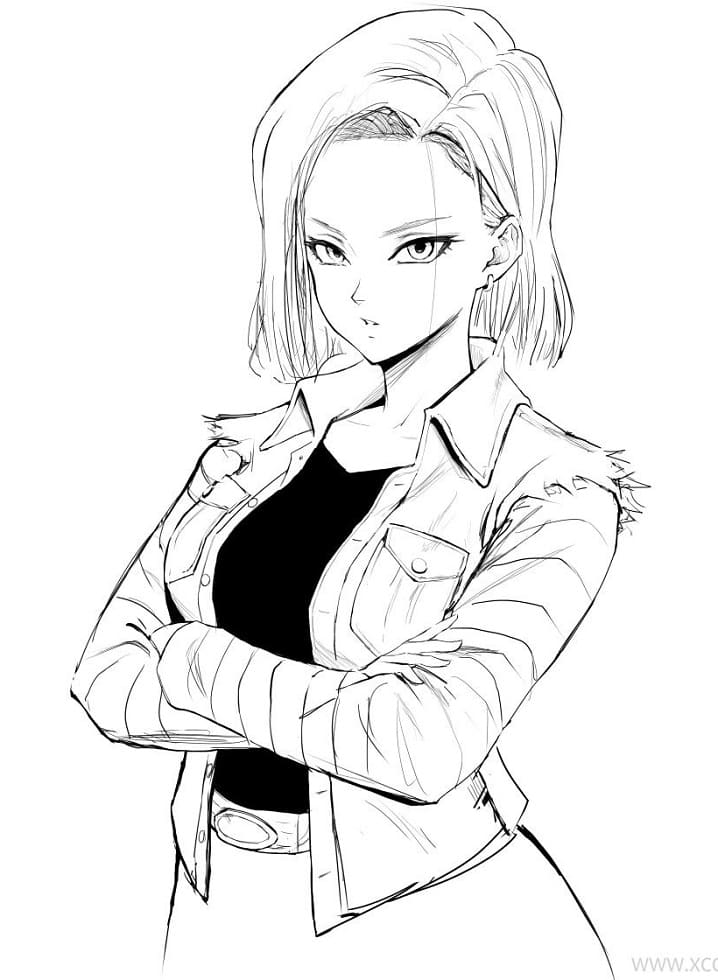 Coloriage Bon Android 18