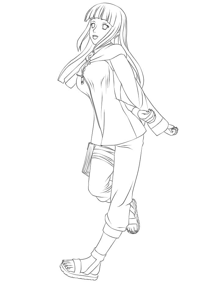 Coloriage Bonne Hinata Hyûga