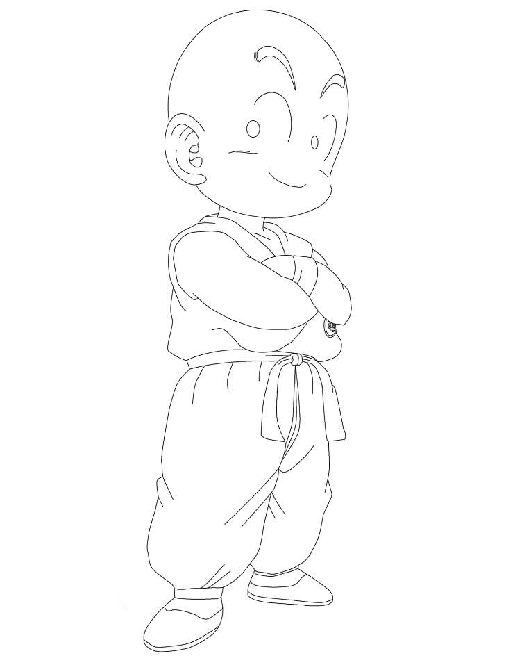 Coloriage Boule De Dragon Krillin