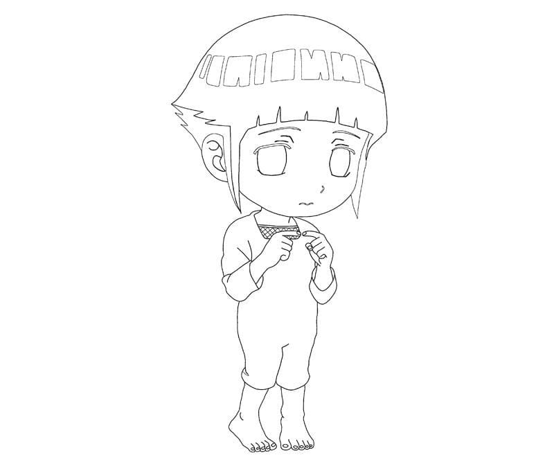 Coloriage Chibi Hinata