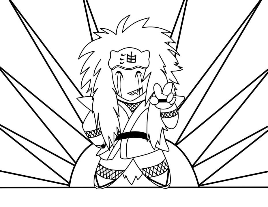 Coloriage Chibi Jiraiya