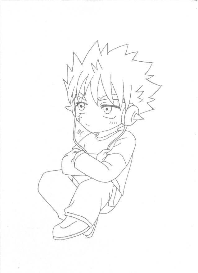 Coloriage Chibi Laxus