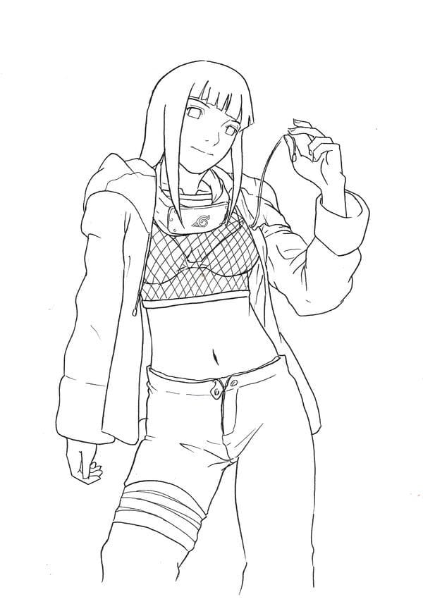 Coloriage Cool Hinata